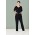 Womens Avery Multi-Pocket Straight Leg Pant - Black