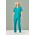 Womens Avery Multi-Pocket Straight Leg Pant - Teal