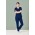 Womens Avery Multi-Pockets Slim Leg Pant - Navy