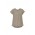 Womens Kayla V-neck Pleat Blouse - Moose