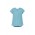 Womens Kayla V-neck Pleat Blouse - Aqua