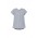 Womens Kayla V-neck Pleat Blouse - Silver