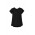Womens Kayla V-neck Pleat Blouse - Black