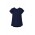 Womens Kayla V-neck Pleat Blouse - Navy