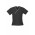 Ladies Contrast Crossover Scrubs Top - Black / Pewter