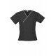 Ladies Contrast Crossover Scrubs Top