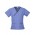 Ladies Contrast Crossover Scrubs Top - Mid Blue / Navy