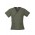 Ladies Contrast Crossover Scrubs Top - Sage/Maroon