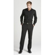 Mens Plain Flat Front Pant