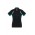 Ladies Renegade Polo - Black / Teal / Silver